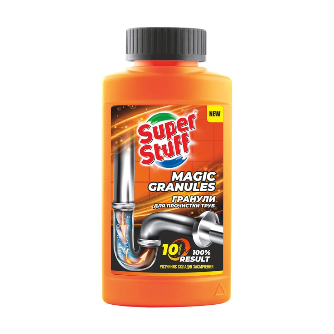 Гранули для прочищення труб Super Stuff Magic Granules, 200 г
