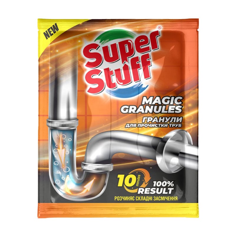 Гранули для прочищення труб Super Stuff Magic Granules, 70 г